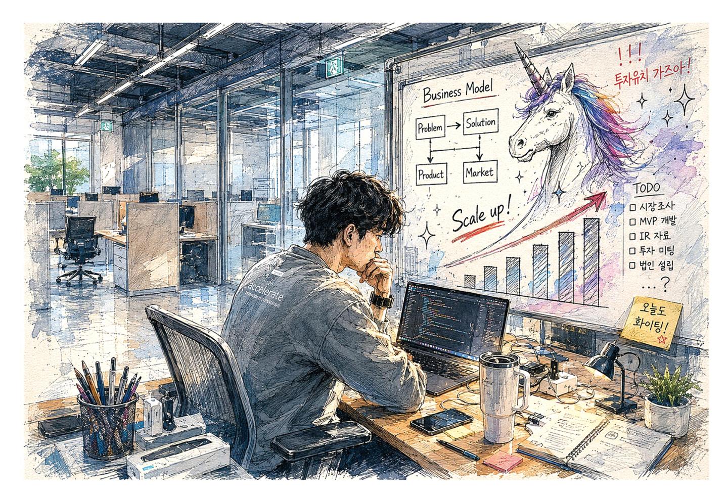 [단독] "창업지원금 받으려 출첵만"... 텅 빈 유니콘룸, 한국은 무엇을 ... - 뉴스 썸네일 이미지