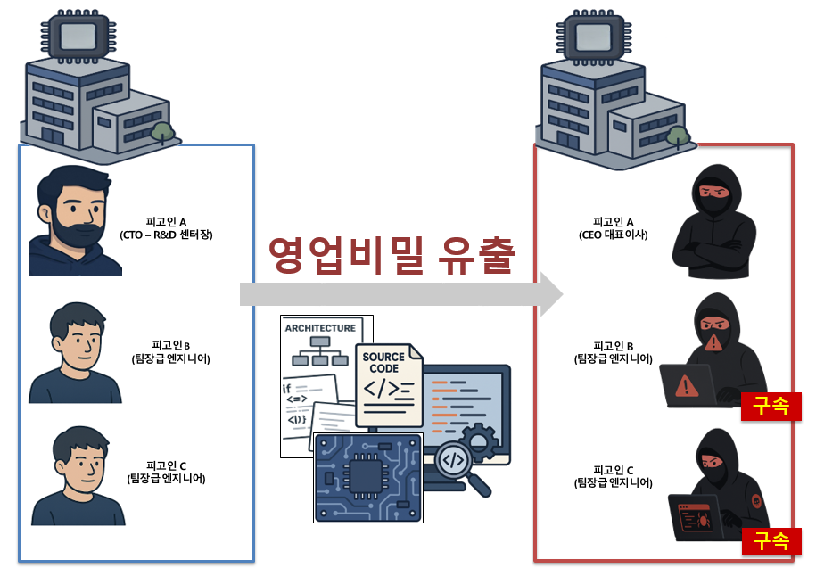 충격! 사피온 핵심 AI 반도체 기술 유출 사건... 전 직원 3명 법정대결 확정