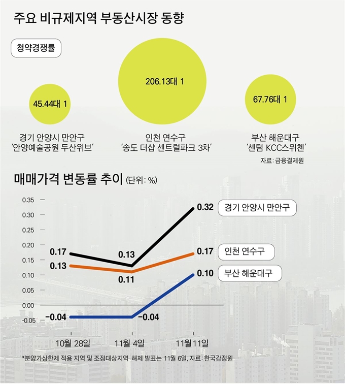 분양가 규제 분양가상한제 풍선효과… 수도권ㆍ부산 비규제지역이 뜬다