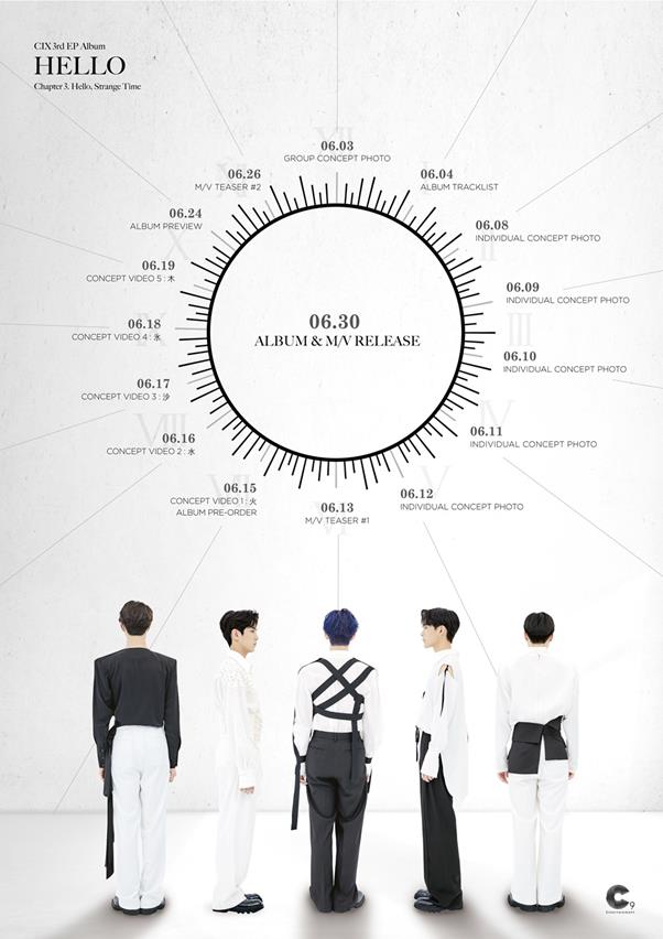 그룹 CIX가 오는 30일 컴백한다. C9엔터테인먼트 제공