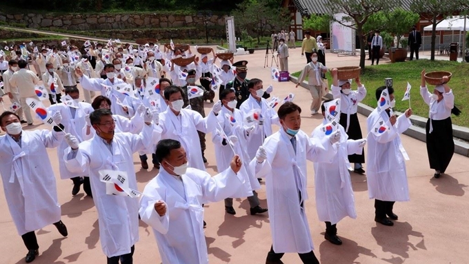 전남 보성군 의병의 날 기념식.