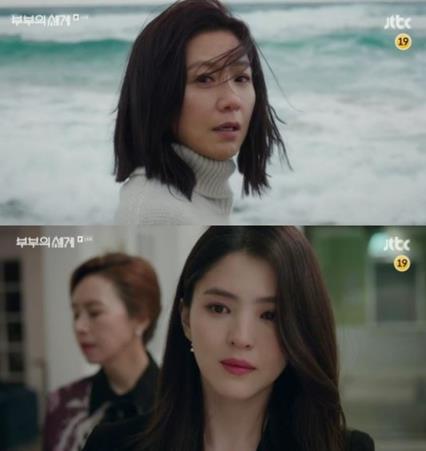 ‘부부의 세계’ 김희애, 한소희가 드라마 배우 브랜드평판 1,2위를 차지했다.JTBC 방송캡처