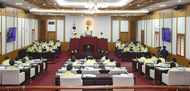 제8대 대구광역시의회 본회의 모습. 시의회 제공