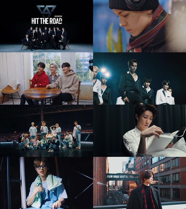 세븐틴이 다큐멘터리 ‘HIT THE ROAD’로 감동을 전했다. 플레디스엔터테인먼트 제공