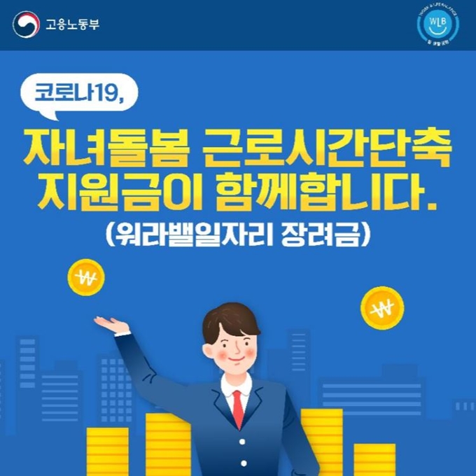 워러밸일자리장려금 홍보 포스터. 고용노동부 제공