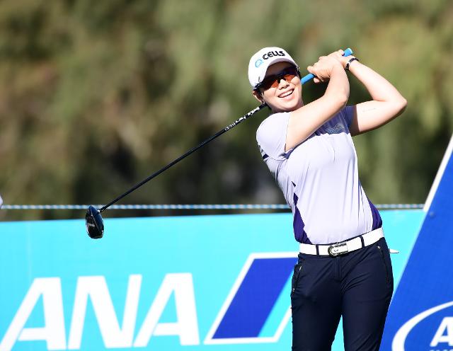 LPGA 투어에서 활약중인 지은희. 한화큐셀 제공