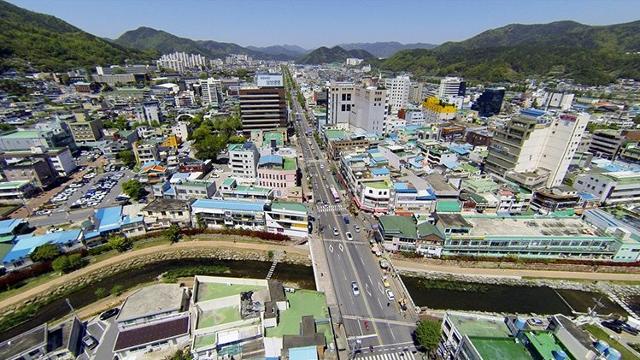 도시재생사업이 완료된 전남 순천시 향동ㆍ중앙동 일대.