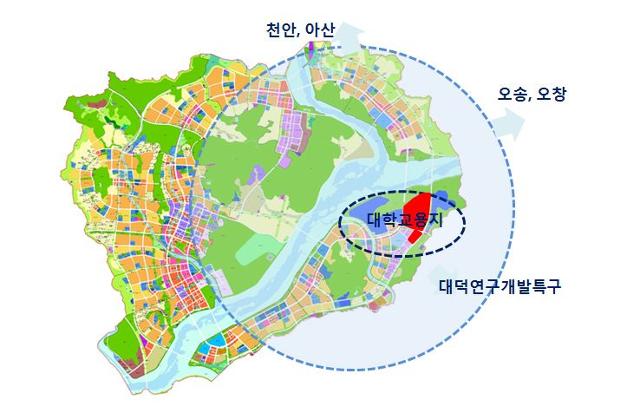 세종시 4-2생활권에 조성 중인 공동캠퍼스 위치도. 이 곳엔 한국개발연구원(KDI) 국제정책대학원 제2캠퍼스가 들어설 예정이다. 행정도시건설청 제공