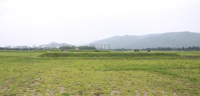 지금은 터만 남은 경주 황룡사지. 문화재청 제공