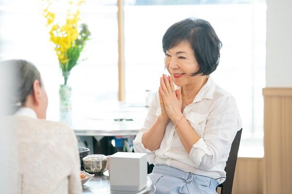 '밥먹다' 최진희가 공백기를 언급한다.SBS플러스 제공