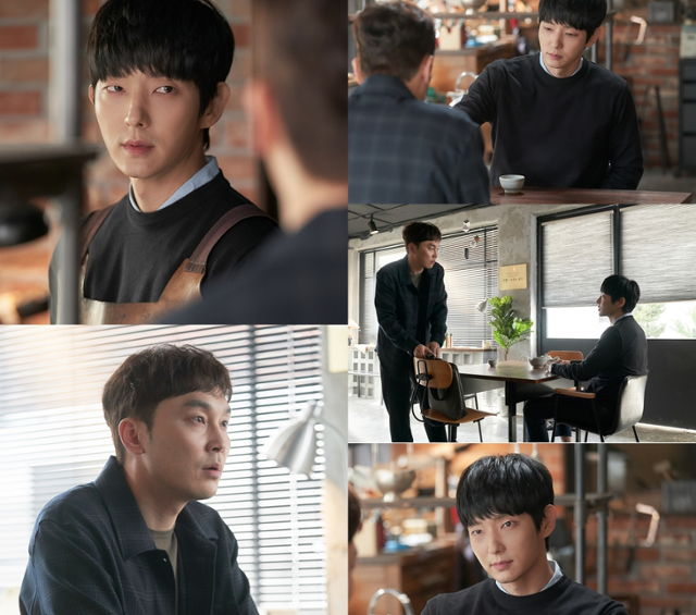 이준기-서현우의 팽팽한 긴장감이 포착됐다. tvN 제공