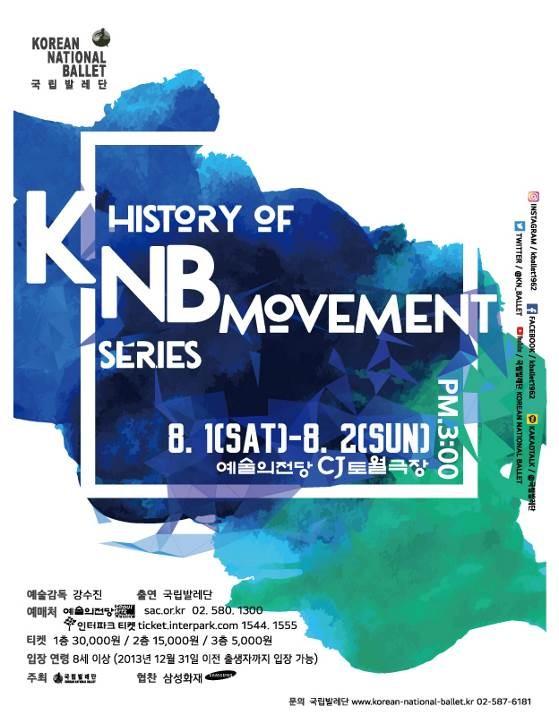 국립발레단 'History of KNB Movement Series' 포스터. 국립발레단 제공.