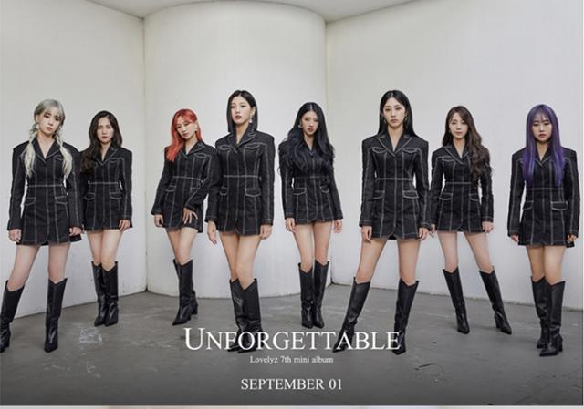 걸그룹 러블리즈가 미니 7집 'UNFORGETTABLE'의 단체 콘셉트 포토를 오픈했다. 울림엔터테인먼트 제공