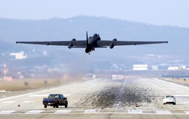 미국의 고고도정찰기 U-2. 오산=홍인기 기자