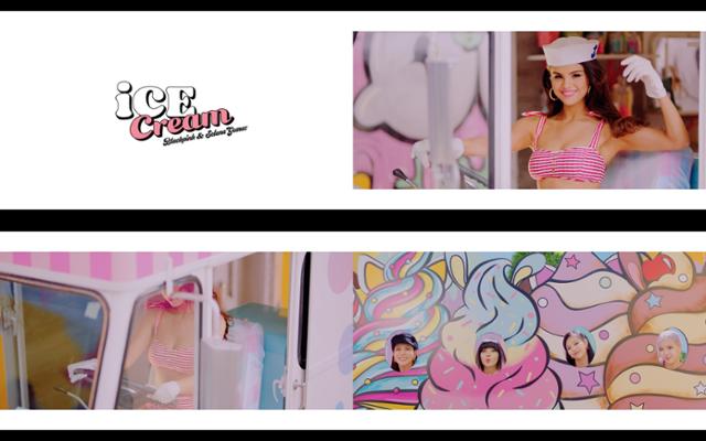 걸그룹 블랙핑크와 팝스타 셀레나 고메즈가 함께한 신곡 'Ice Cream'의 사랑스러운 시너지가 폭발했다. YG엔터테인먼트 제공