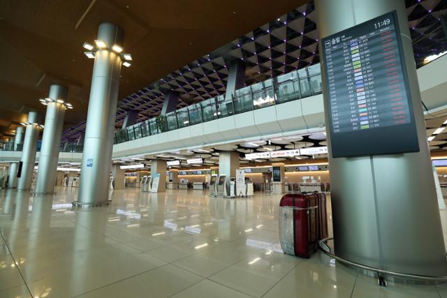 서울 강서구 김포공항 국내선청사가 한산한 모습을 보이고 있다. 뉴시스