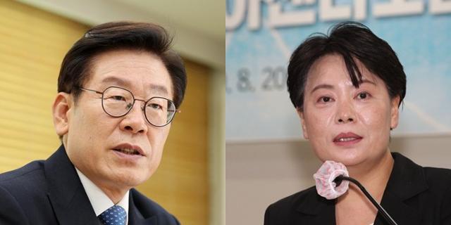 이재명 경기지사(왼쪽)과 윤희숙 국민의힘 의원. 한국일보 자료사진, 연합뉴스