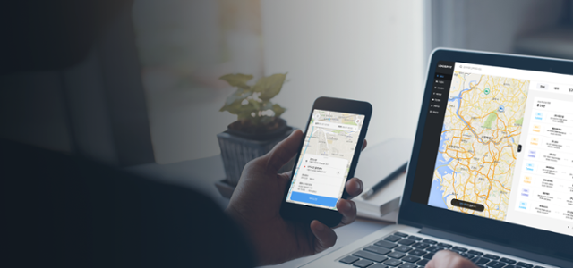 로지스팟은 화물을 맡긴 기업들에게 앱을 통해 화물의 위치와 지연 사유, 운송 여부 등을 알려주고 있다. 로지스팟 제공