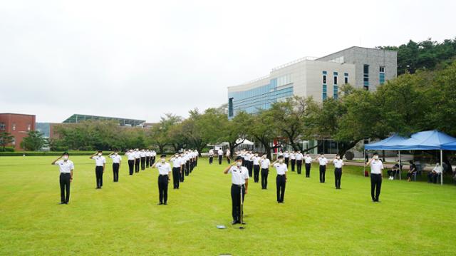 경북전문대 부사관학군단. 경북전문대 제공