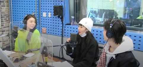 에일리 현아 던(왼쪽부터 차례로)이 SBS 파워FM '최화정의 파워타임'에서 입담을 뽐냈다. 보이는 라디오 캡처