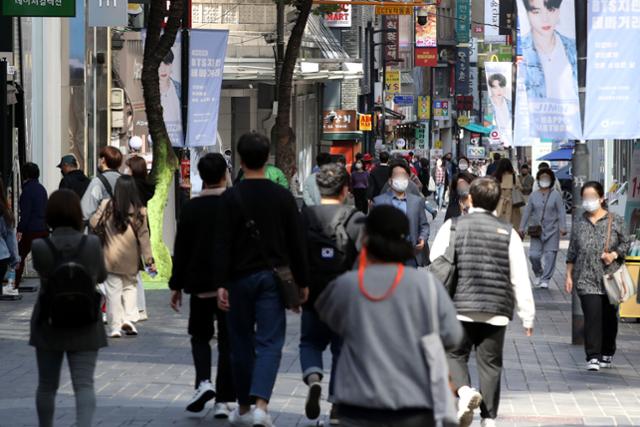 13일 서울 명동 거리 모습. 뉴스1