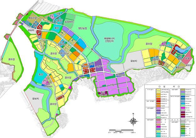 영암ㆍ해남 관광레저형 기업도시 솔라시도 토지이용계획 조감도