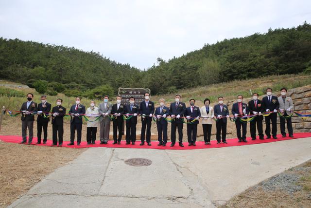 신안군은 21일 오후 증도면에 위치한 문준경전도사 기념관에서 순례길 준공식을 가졌다. 신안군 제공