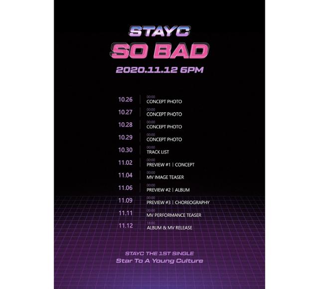 블랙아이드필승의 첫 자체 제작 걸그룹 STAYC(스테이씨)의 데뷔 타이틀 곡이 베일을 벗었다. 하이업엔터테인먼트 제공