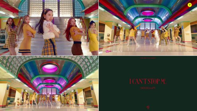 트와이스 새 앨범 타이틀곡 MV 티저가 공개됐다. 트와이스 'I CAN'T STOP ME' MV 티저 영상 캡처