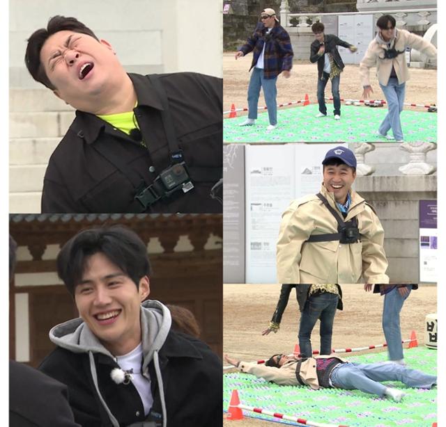 '1박 2일' 지압판 게임이 공개된다. KBS 제공