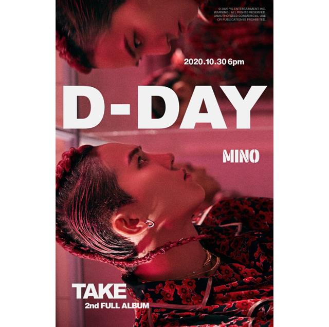 송민호(MINO)의 정규 2집 'TAKE'가 드디어 베일을 벗는다. YG엔터테인먼트 제공