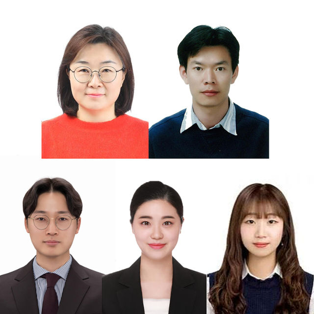 이현정교수, 박수진교수, 강지은, 김현지, 류재건 연구진 (왼쪽부터 시계방향)