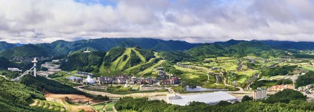 강원 평창군 용산리 일대에 조성된 알펜시아 리조트. 강원개발공사 제공