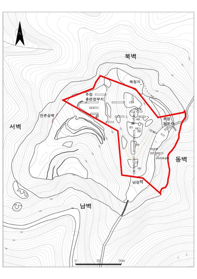 세종 이성 문화재 시굴조사 현황도. 세종시 제공