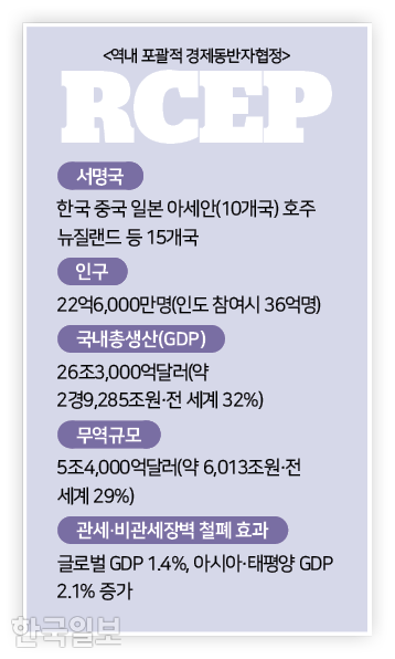 역내포괄적경제동반자협정(RCEP) 개황. 그래픽=김대훈 기자