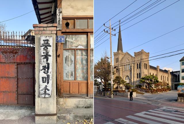 영주 근대역사문화거리에 위치한 풍국정미소와 영주제일교회. 정부미 도정공장 역할을 하던 풍국정미소는 일대 가장 큰 정미소였다. 김시덕 제공