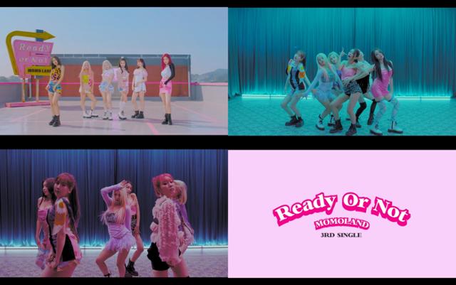 걸그룹 모모랜드(MOMOLAND)가 신곡 'Ready Or Not(레디올낫)'의 퍼포먼스 비디오를 공개했다. MLD엔터테인먼트 제공