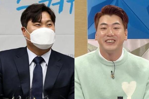 류현진(왼쪽) 김광현(오른쪽)이 '런닝맨'에 함께 출연한다. 뉴시스, MBC 제공