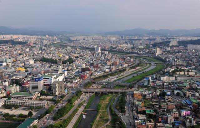 청주시 전경. 한국일보 자료사진