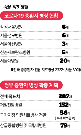 시각물_중환자 병상 현황