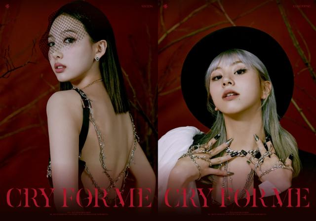 걸그룹 트와이스의 깜짝 신곡 'CRY FOR ME'(크라이 포 미)가 베일을 벗는다. JYP엔터테인먼트 제공