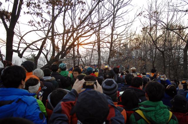 지난해 경북 김천시 부곡동에서 열린 새해 해맞이 모습. 김천시 제공