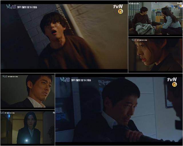 윤선우의 고통에 일그러진 얼굴이 포착됐다. tvN 제공