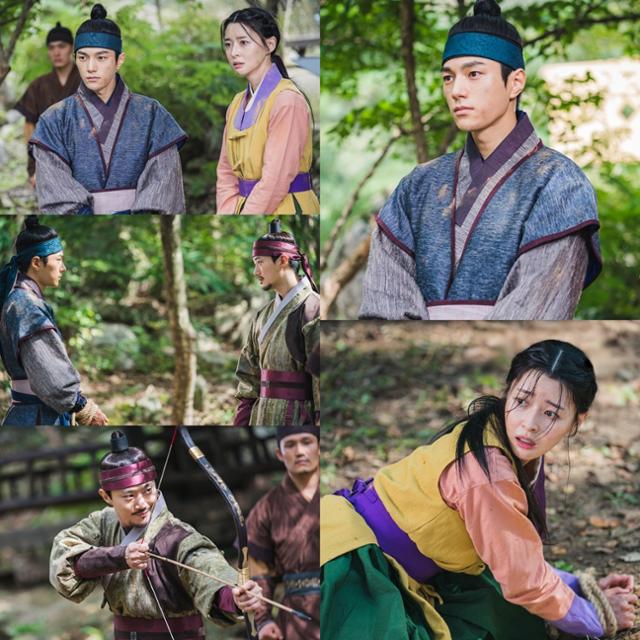 양손을 결박당한 김명수와 겁에 질린 권나라의 모습이 그려진다. 아이윌 미디어 제공