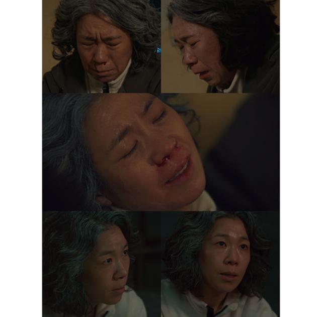 '경이로운 소문' 염혜란의 연기가 화제다. OCN 방송 캡처