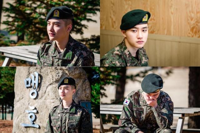 그룹 엑소 도경수(디오)의 군 복무 미공개 컷이 공개됐다. SM엔터테인먼트 제공