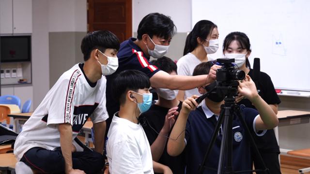 세종시교육청이 지난해 운영한 캠퍼스형 공동교육과정Ⅱ 영상제작 수업. 세종시교육청 제공