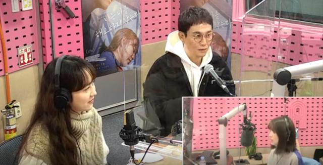 유다인(왼쪽)과 오정세(오른쪽)가 SBS 파워FM '박하선의 씨네타운'에서 청취자들과 소통했다. 보이는 라디오 캡처