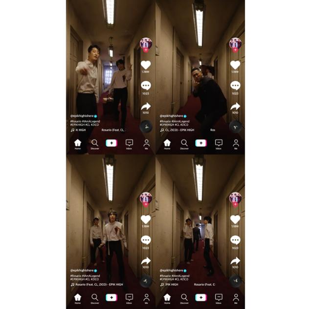 그룹 에픽하이(EPIK HIGH)가 색다른 버전의 'ROSARIO' 뮤직비디오를 공개했다. 아워즈 제공