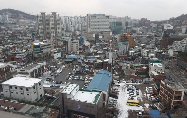 공공재개발 후보지인 서울 흑석2구역 모습. 연합뉴스